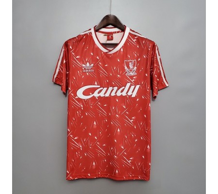 Liverpool 89/91 Home Red Soccer Jersey